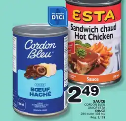 Marches Tradition CORDON BLEU OR ESTA SAUCE offer