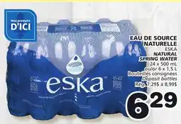 Marches Tradition ESKA NATURAL SPRING WATER offer