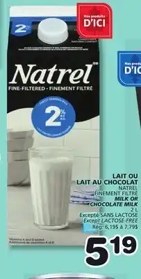 Marches Tradition NATREL MILK OR CHOCOLATE MILK offer
