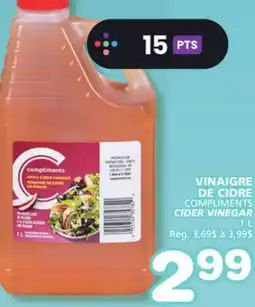 Marches Tradition COMPLIMENTS CIDER VINEGAR offer