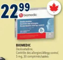 Familiprix BIOMEDIC Allergy control, 5mg, 30tablets offer