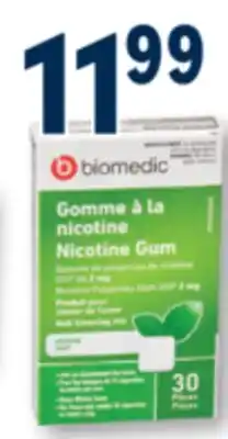 Familiprix BIOMEDIC Nicotine gum or 4 mg, 30 pieces offer