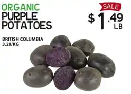 Pomme Natural Market Organic purple potatoes offer