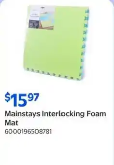 Walmart Mainstays Interlocking Foam Mat offer