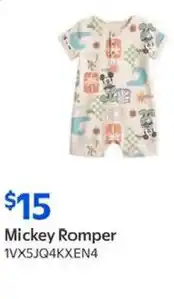 Walmart Mickey Romper offer