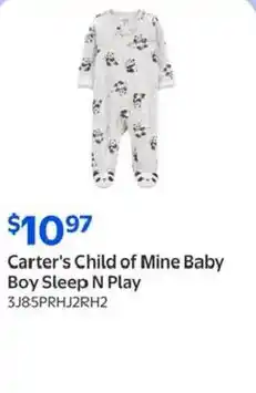 Walmart Carter's Child of Mine Baby Boy Sleep N Play offer