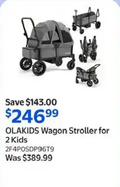 Walmart Olakids wagon stroller for 2 kids offer