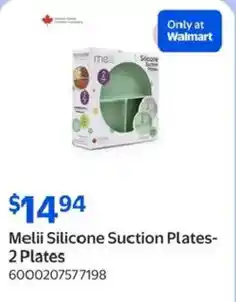 Walmart Melii Silicone Suction Plates- 2 Plates offer