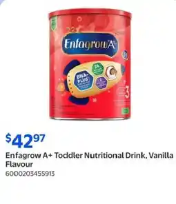 Walmart Enfagrow A+ Toddler Nutritional Drink, Vanilla flavour offer