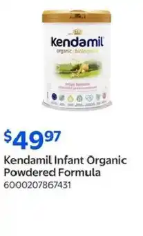 Walmart Kendamil Infant Organic Powdered Formula offer