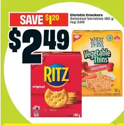 FreshCo Christie Crackers Selected Varieties 180 g reg 3.69 offer