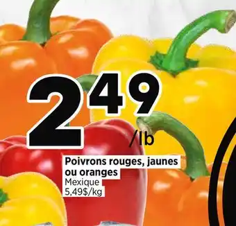 Val-Mont Poivrons rouges, jaunes ou oranges offer