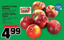 Super C pommes Cortland, McIntosh ou pommes Spartan, Empire offer