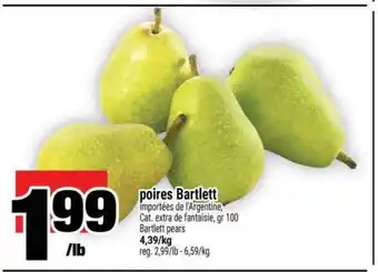 Super C POIRES BARTLETT offer