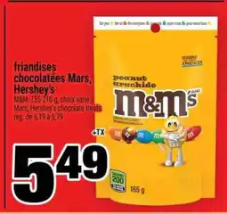 Super C friandises chocolatées Mars, Hershey's offer