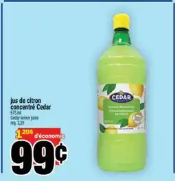 Super C jus de citron concentré Cedar offer
