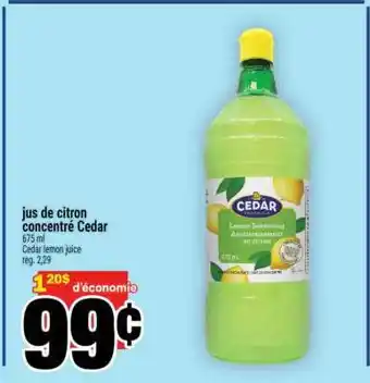 Super C jus de citron concentré Cedar offer