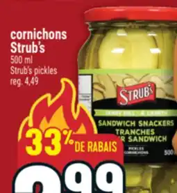 Marché Adonis cornichons Strub's | Strub's pickles offer