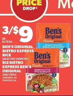 Valu-mart RIZ BISTRO EXPRESS BEN'S ORIGINAL, 240/250 G offer