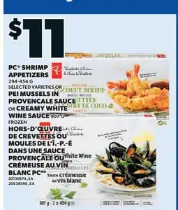 Valu-mart HORS-D'ŒUVRE DE CREVETTES OU MOULES DE L'Î .- P .- É DANS UNE SAUCE PROVENÇALE OU VIN BLANC PC offer
