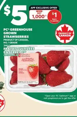 Valu-mart FRAISES CULTIVÉES EN SERRE PC offer