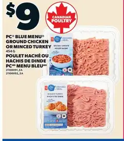Valu-mart POULET HACHÉ OU HACHIS DE DINDE PC MENU BLEU offer