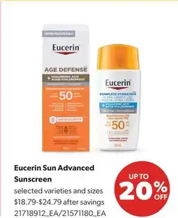 Real Canadian Superstore EUCERIN SUN ADVANCED SUNSCREEN offer