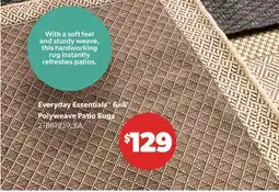 Real Canadian Superstore EVERYDAY ESSENTIALS 6X8' POLYWEAVE PATIO RUGS offer