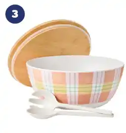 Real Canadian Superstore PC CORAL PLAID PICNIC BOWL offer