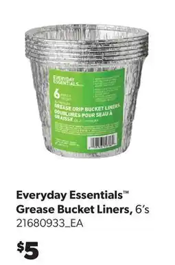 Real Canadian Superstore EVERYDAY ESSENTIALS GREASE BUCKET LINERS offer