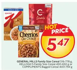 Sobeys GENERAL MILLS Family Size Cereal offer