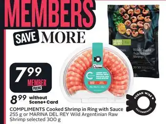 Sobeys Cooked Shrimp in Ring with Sauce offer