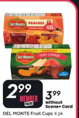 Sobeys DEL MONTE Fruit Cups offer