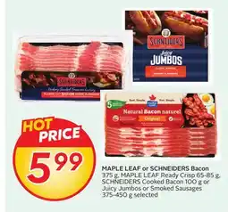 Sobeys MAPLE LEAF or SCHNEIDERS Bacon offer
