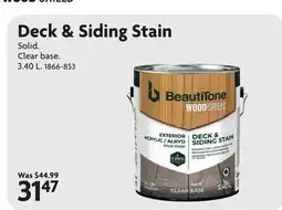 Home Hardware Deck & Siding Stain offer