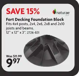 Home Hardware Fort Decking Foundation Block offer