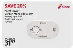Home Hardware Night Hawk Carbon Monoxide Alarm offer