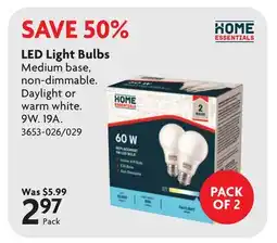 Home Hardware LED Light Bulbs offer