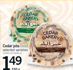 Fortinos CEDAR PITA offer