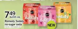 Fortinos REMEDY SODALY NO-SUGAR SODA offer
