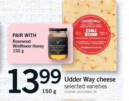Fortinos UDDER WAY CHEESE offer