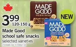 Fortinos MADE GOOD SCHOOL SAFE SNACKS offer