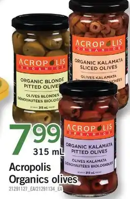 Fortinos ACROPOLIS ORGANICS OLIVES offer
