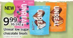 Fortinos UNREAL LOW SUGAR CHOCOLATE TREATS offer