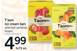 Fortinos T'AOM ICE CREAM BARS offer