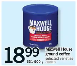 Fortinos MAXWELL HOUSE GROUND COFFEE offer