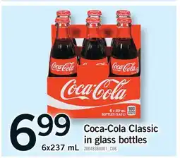Fortinos COCA-COLA CLASSIC IN GLASS BOTTLES offer