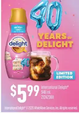 Fortinos INTERNATIONAL DELIGHT offer