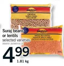 Fortinos SURAJ BEANS OR LENTILS offer
