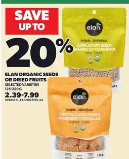 Loblaws ELAN ORGANIC SEEDS OR DRIED FRUITS offer